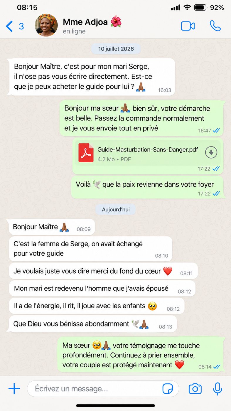 Témoignage WhatsApp client 3